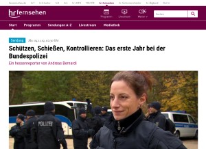 How hr-fernsehen.de looks like on a tablet such as an iPad.