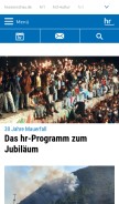 How hr.de looks like on a mobile device such as an iPhone.