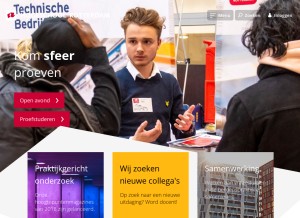 How hr.nl looks like on a tablet such as an iPad.