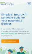 How hrdirectapps.com looks like on a mobile device such as an iPhone.