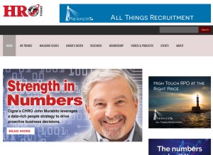 How hrotoday.com looks like on a tablet such as an iPad.