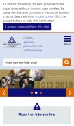 How hsa.ie looks like on a mobile device such as an iPhone.