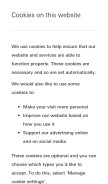 How hsbc.com looks like on a mobile device such as an iPhone.