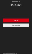 How hsbcnet.com looks like on a mobile device such as an iPhone.