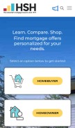 How hsh.com looks like on a mobile device such as an iPhone.