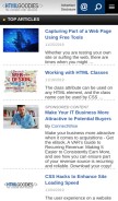 How htmlgoodies.com looks like on a mobile device such as an iPhone.
