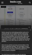 How htndoc.com looks like on a mobile device such as an iPhone.