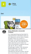 How htp.net looks like on a mobile device such as an iPhone.