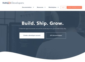 How hubapi.com looks like on a tablet such as an iPad.