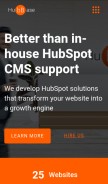 How hubbase.io looks like on a mobile device such as an iPhone.