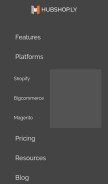 How hubshop.ly looks like on a mobile device such as an iPhone.