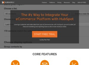 How hubshop.ly looks like on a tablet such as an iPad.