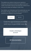 How hubspotqa.net looks like on a mobile device such as an iPhone.