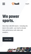 How hudl.com looks like on a mobile device such as an iPhone.
