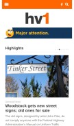 How hudsonvalleyone.com looks like on a mobile device such as an iPhone.