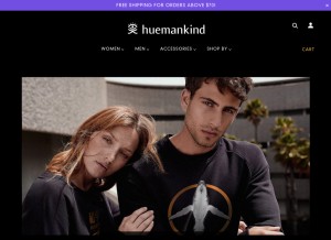 How huemankind.world looks like on a tablet such as an iPad.