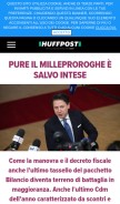 How huffingtonpost.it looks like on a mobile device such as an iPhone.