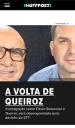 How huffpostbrasil.com looks like on a mobile device such as an iPhone.