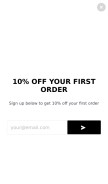 How huhstore.com looks like on a mobile device such as an iPhone.