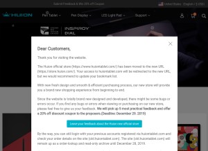 How huiontablet.com looks like on a tablet such as an iPad.
