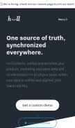 How hullapp.io looks like on a mobile device such as an iPhone.
