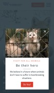 How humanesociety.org looks like on a mobile device such as an iPhone.