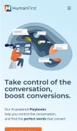 How humanfirst.ai looks like on a mobile device such as an iPhone.