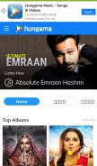 How hungama.com looks like on a mobile device such as an iPhone.