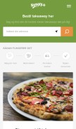 How hungry.dk looks like on a mobile device such as an iPhone.