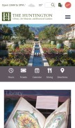 How huntington.org looks like on a mobile device such as an iPhone.