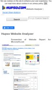 How hupso.com looks like on a mobile device such as an iPhone.