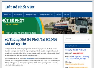 How hutbephotviet.com looks like on a tablet such as an iPad.