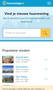 How huurwoningen.nl looks like on a mobile device such as an iPhone.