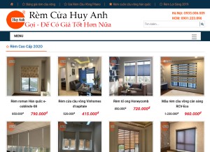 How huyanhdecor.vn looks like on a tablet such as an iPad.