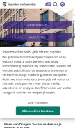 How hva.nl looks like on a mobile device such as an iPhone.