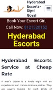 How hyderabad.diptigoyal.com looks like on a mobile device such as an iPhone.