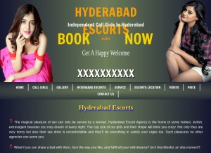 How hyderabadgirls.net looks like on a tablet such as an iPad.
