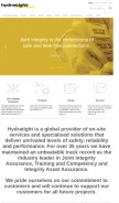 How hydratight.com looks like on a mobile device such as an iPhone.