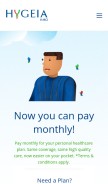 How hygeiahmo.com looks like on a mobile device such as an iPhone.