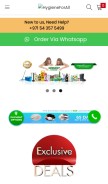 How hygieneforall.com looks like on a mobile device such as an iPhone.