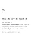 How hygienelinks.com looks like on a mobile device such as an iPhone.