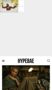 How hypebae.com looks like on a mobile device such as an iPhone.