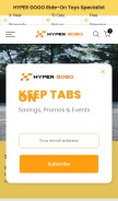How hypergogo.com looks like on a mobile device such as an iPhone.