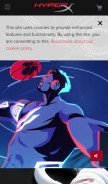 How hyperxgaming.com looks like on a mobile device such as an iPhone.