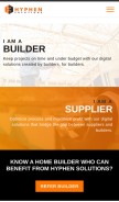 How hyphensolutions.com looks like on a mobile device such as an iPhone.