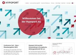 How hypoport.de looks like on a tablet such as an iPad.