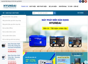 How hyundainhatnang.com looks like on a tablet such as an iPad.