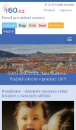 How i60.cz looks like on a mobile device such as an iPhone.