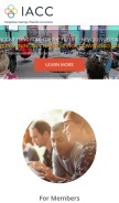 How iacconline.org looks like on a mobile device such as an iPhone.