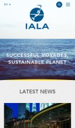 How iala-aism.org looks like on a mobile device such as an iPhone.